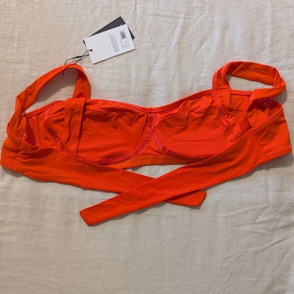 NWT Knix Orange Zest Your Balcony Cup Bikini Top Sz L1 - Picture 2 of 4